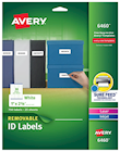 LABELS, REMOVABLE, AVERY INKJET/LASER, 1" X 2 5/8", WHITE, 750 LABELS/CT THUMBNAIL